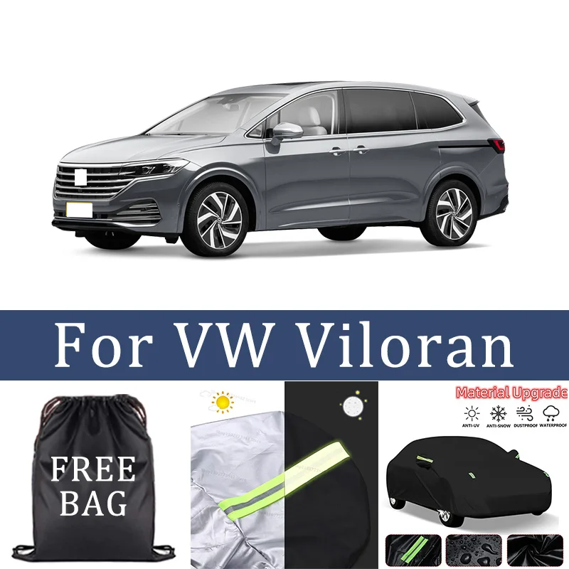 

For VW Viloran Car Cover Car Waterproof All Weather Automobiles Full Exterior Covers - Sun-proof Outdoor Anti Scratch