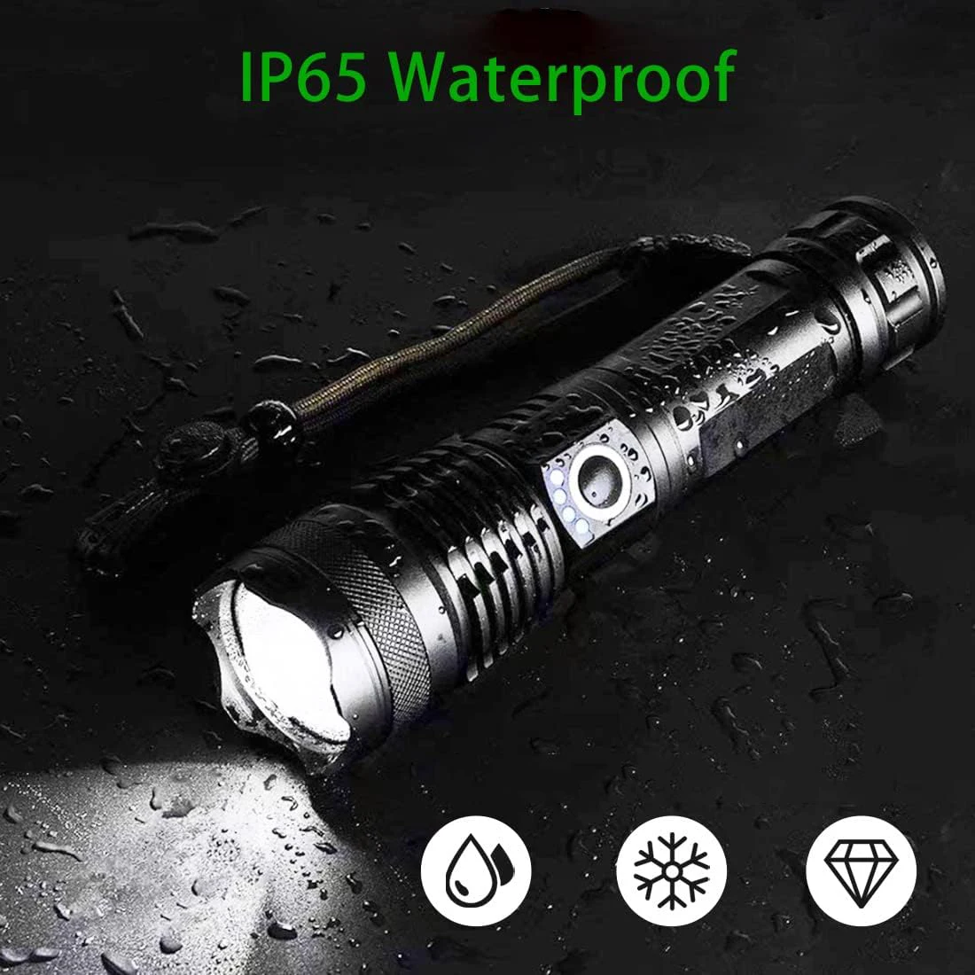 High Power LED Flashlight Super Bright Rechargeable Flashlight  Portable Ultra Power Torch Lighting Outdoor Emergency use