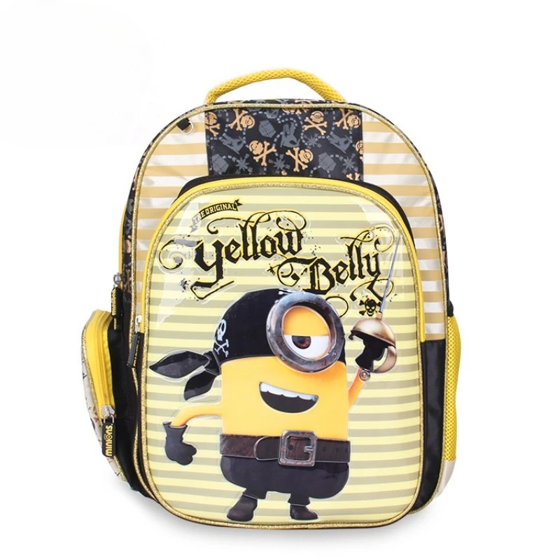 

Minions New Cartoon Anime Backpack Large Size School Bag Large Capacity Student Cartoon Backpack Gift