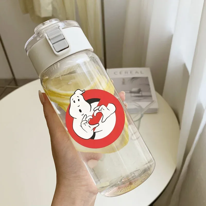 Ghost-busters Portable Sports Fitness Large Capacity Transparent Cup Large Capacity Portable Drop Resistant and Portable Cup