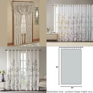 Custom-Made Sand-Colored Curtains for Windows, 98 x 84, Pair Set with Tailored Finish