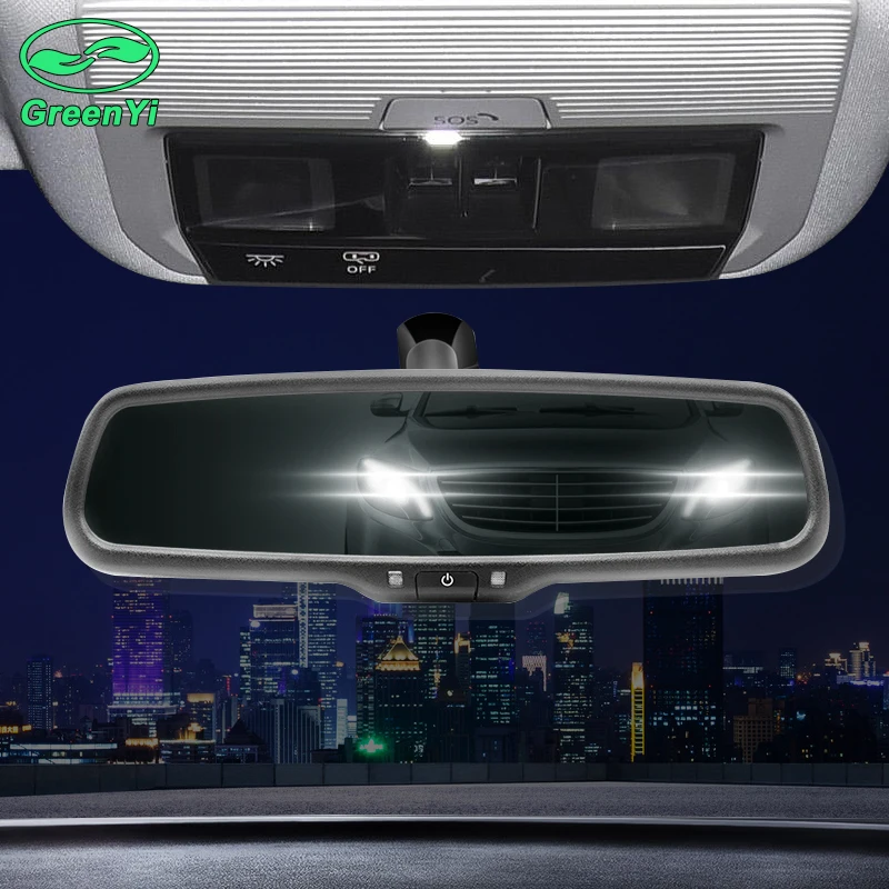 GreenYi Car Electronic Anti-Glare Auto Dimming Interior Mirror With Original Bracket For VW Skoda Toyota Kia Honda Ford Opel