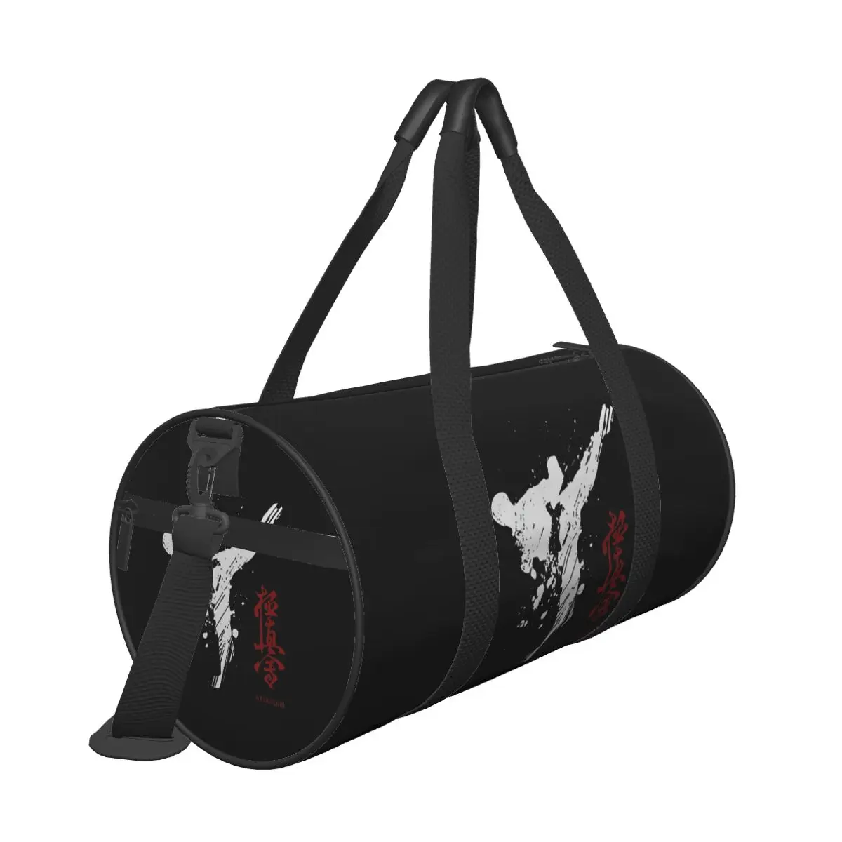 Kyokushin-Karate Gym Bag Portátil, Sacos Esportivos com Sapatos, Design de Natação, Bolsa, Saco Retro de Fitness para Masculino e Feminino