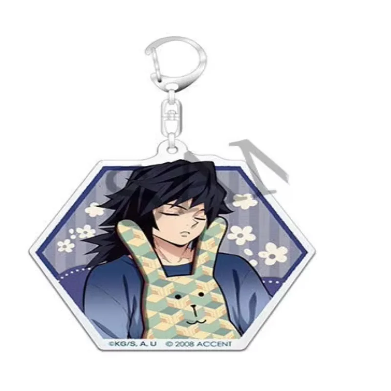 demon slayer acrylic keychain Tanjiro Immortal River Butterfly Shinobu Zenitsu anime peripheral character model birthday gift - view 6