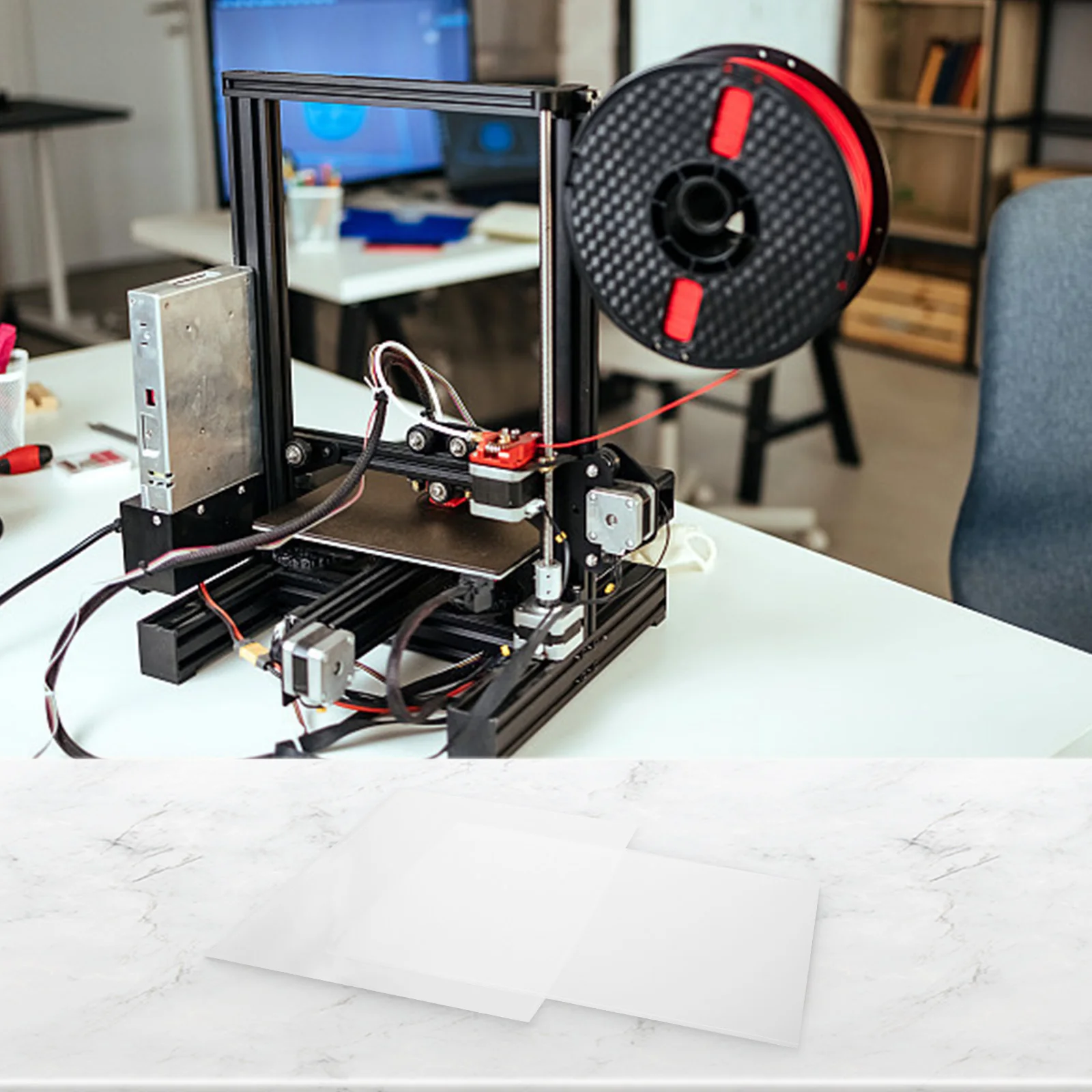 FEP Light Curing Film for Use with Multiple Brands of For 3D Printers Includes Two Sheets with Excellent Non Properties