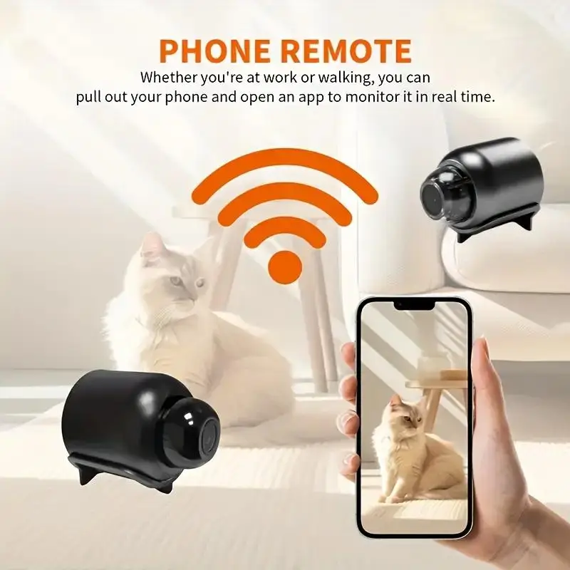 كاميرا واي فاي صغيرة ميكروفون HD 1080P كاميرا DV لاسلكية مراقبة في الوقت الحقيقي عرض عن بعد لمكتب السيارة والمنزل