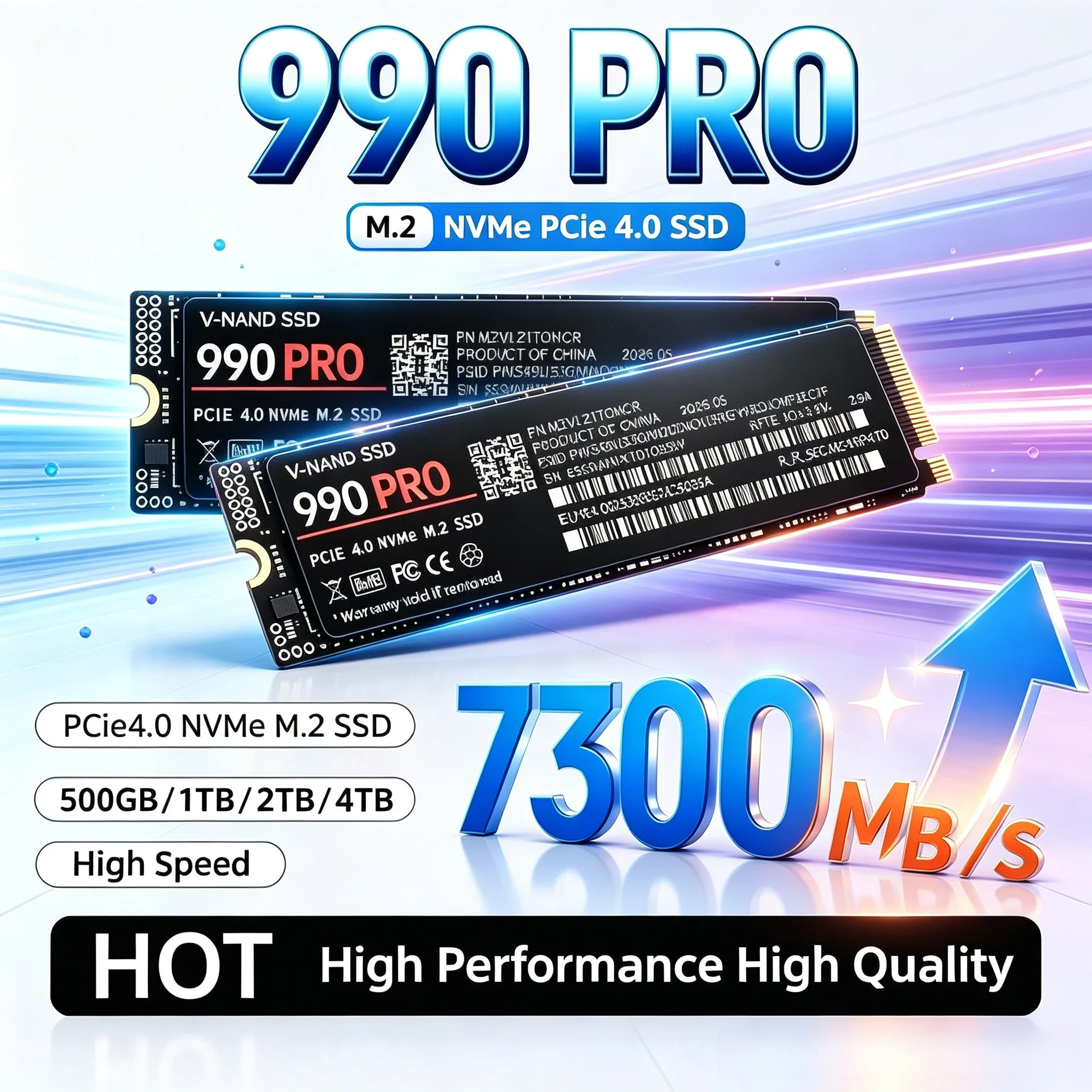 M.2 Nvme 4Tb Pcie 4.0 Ssd - SSD 990 PRO original, 500 GB