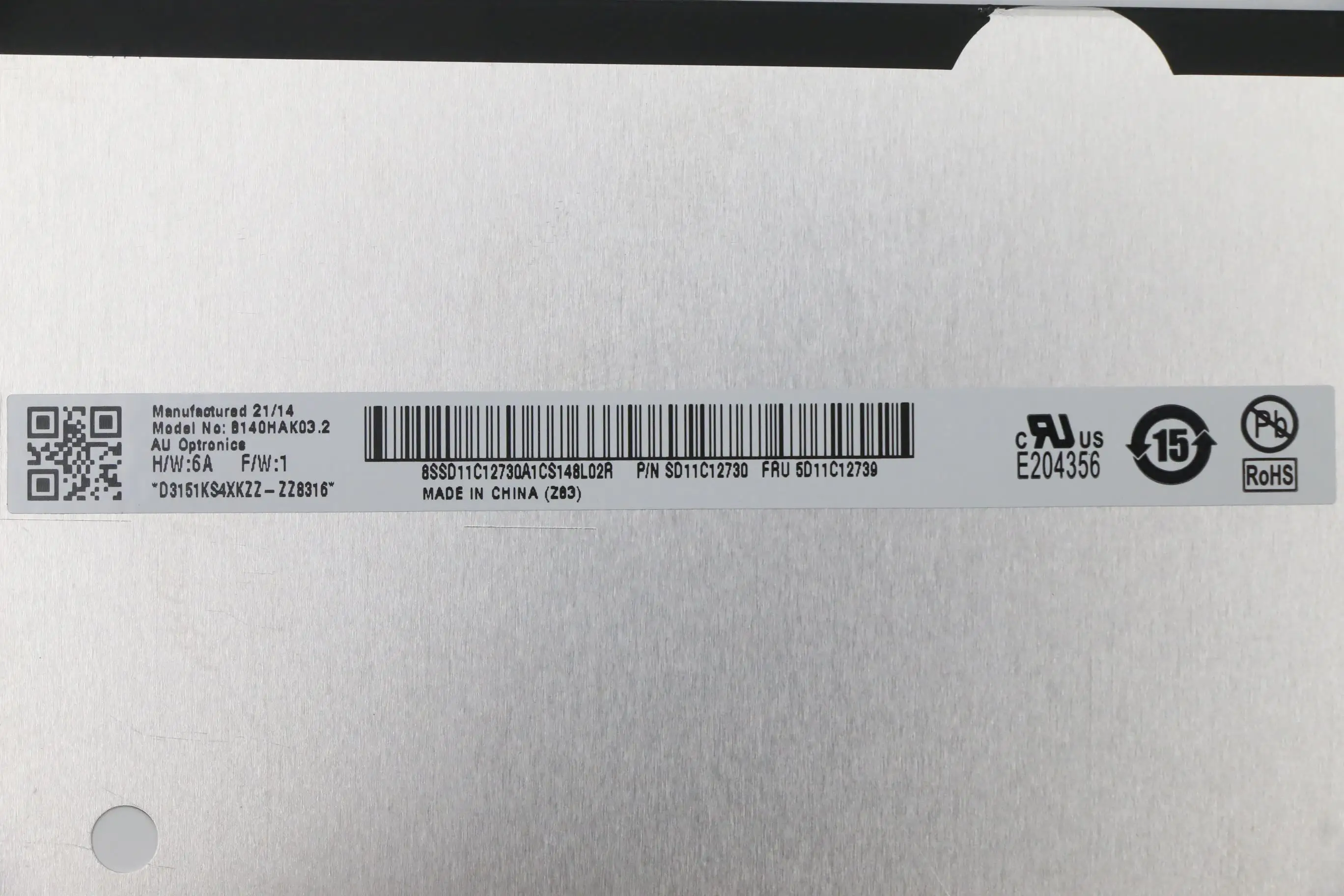 

New and Original for Lenovo ThinkPad L14 Gen 2 Type 20X1 20X2 Laptop LCD screen FHD IPS Touch 5D11C12739