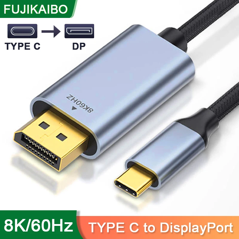 8K 4K typ C do Displayport Adapter kabla DP konwerter do macbooka Pro Lenovo HP MateBook Laptop USB C 3.1 do DP 1.2 kabel 1.4