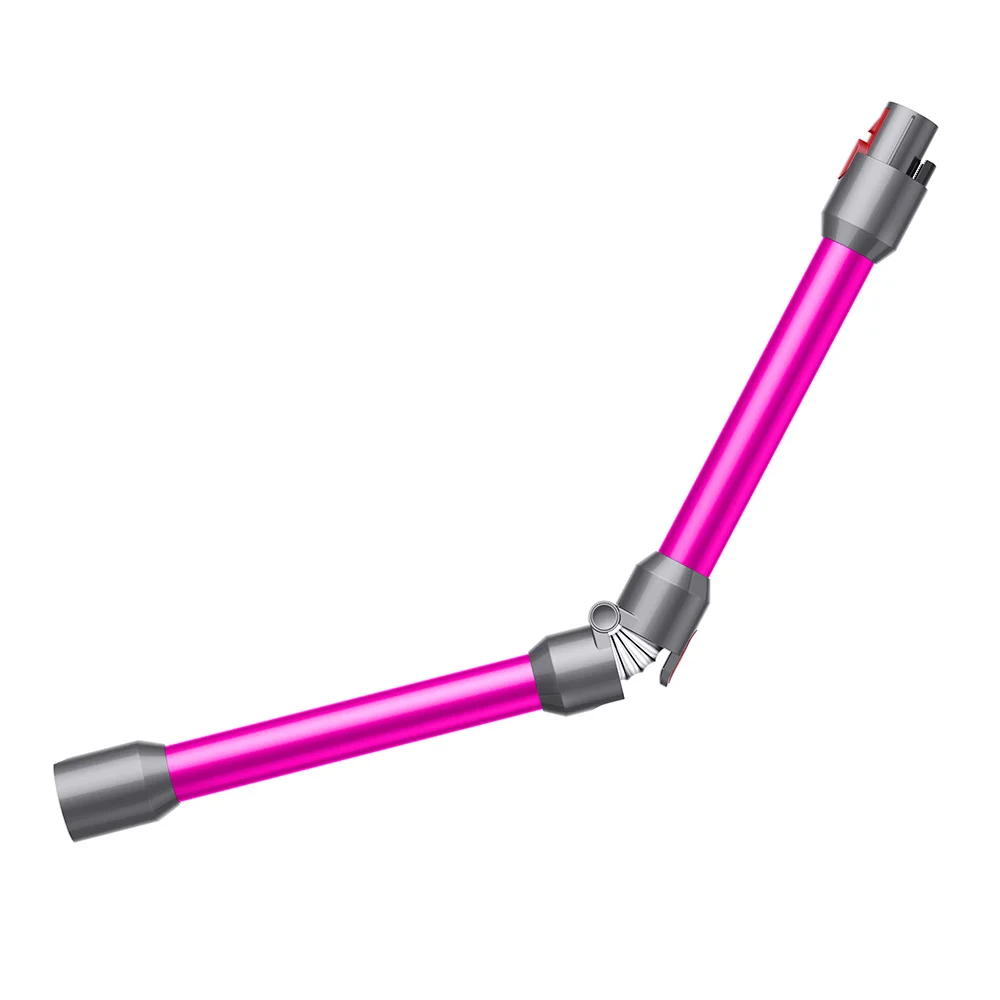 Rose Roze Flexibel en Buigbaar Voor Dyson Opvouwbare Verlengbuis V7 V8 V10 V11 V15 Draadloze Stofzuiger Quick Release Wand