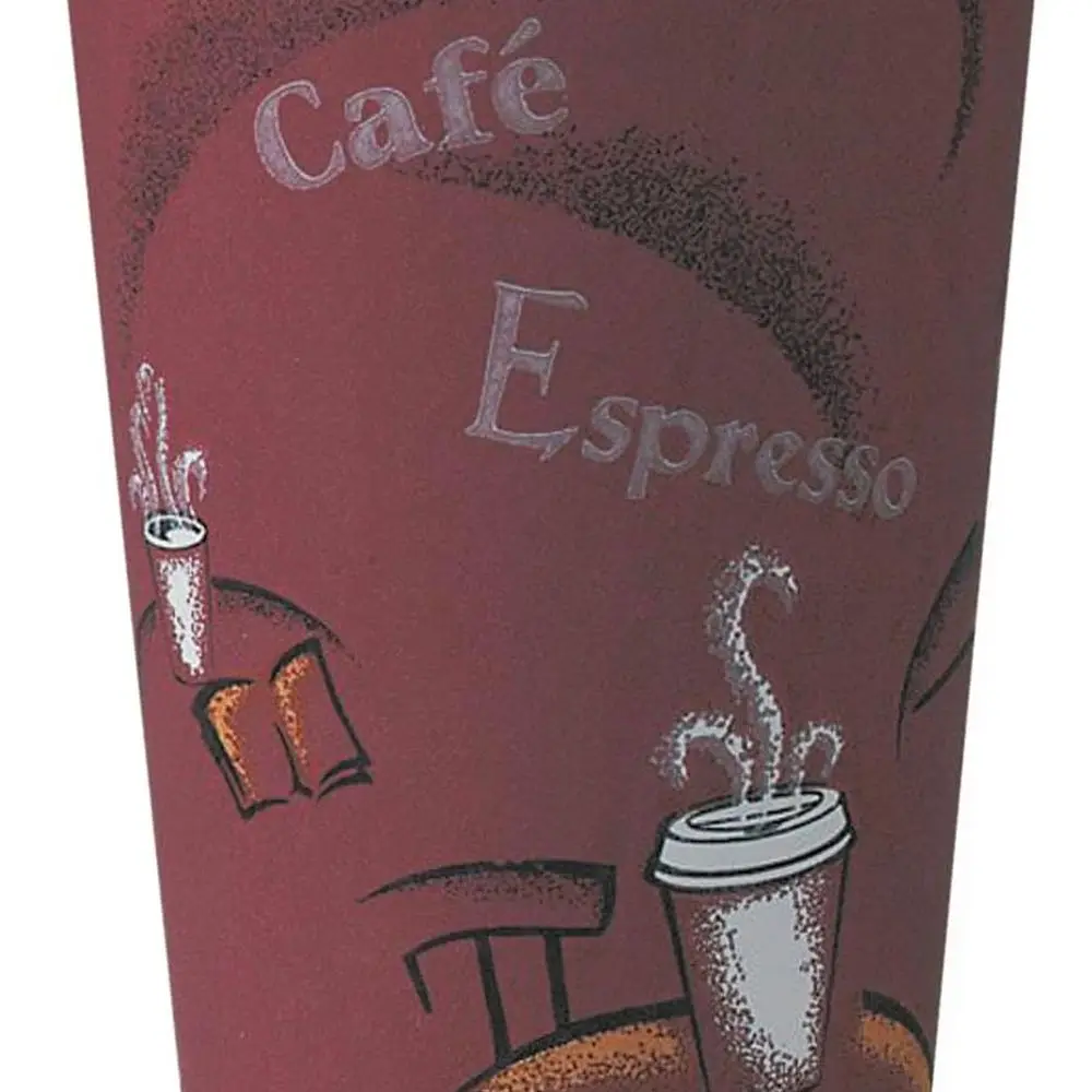 

16 oz Bistro Style Single-Serve Paper Hot Cup - 600 Pack