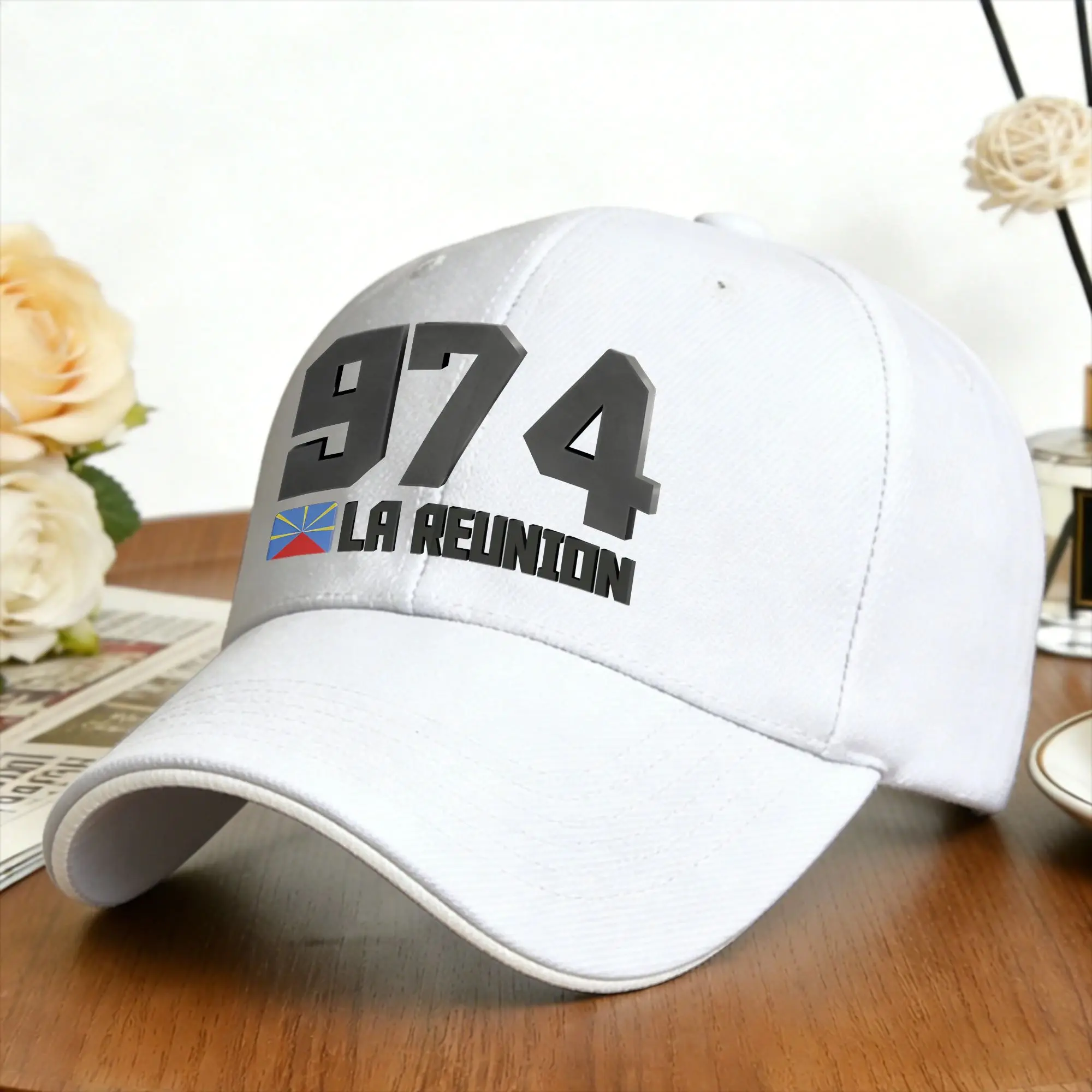 Kreol 974 Reunion Island Baseball Cap  Kpop Rock Wholesale Hip Hop Hats Street Style Snapback Cap