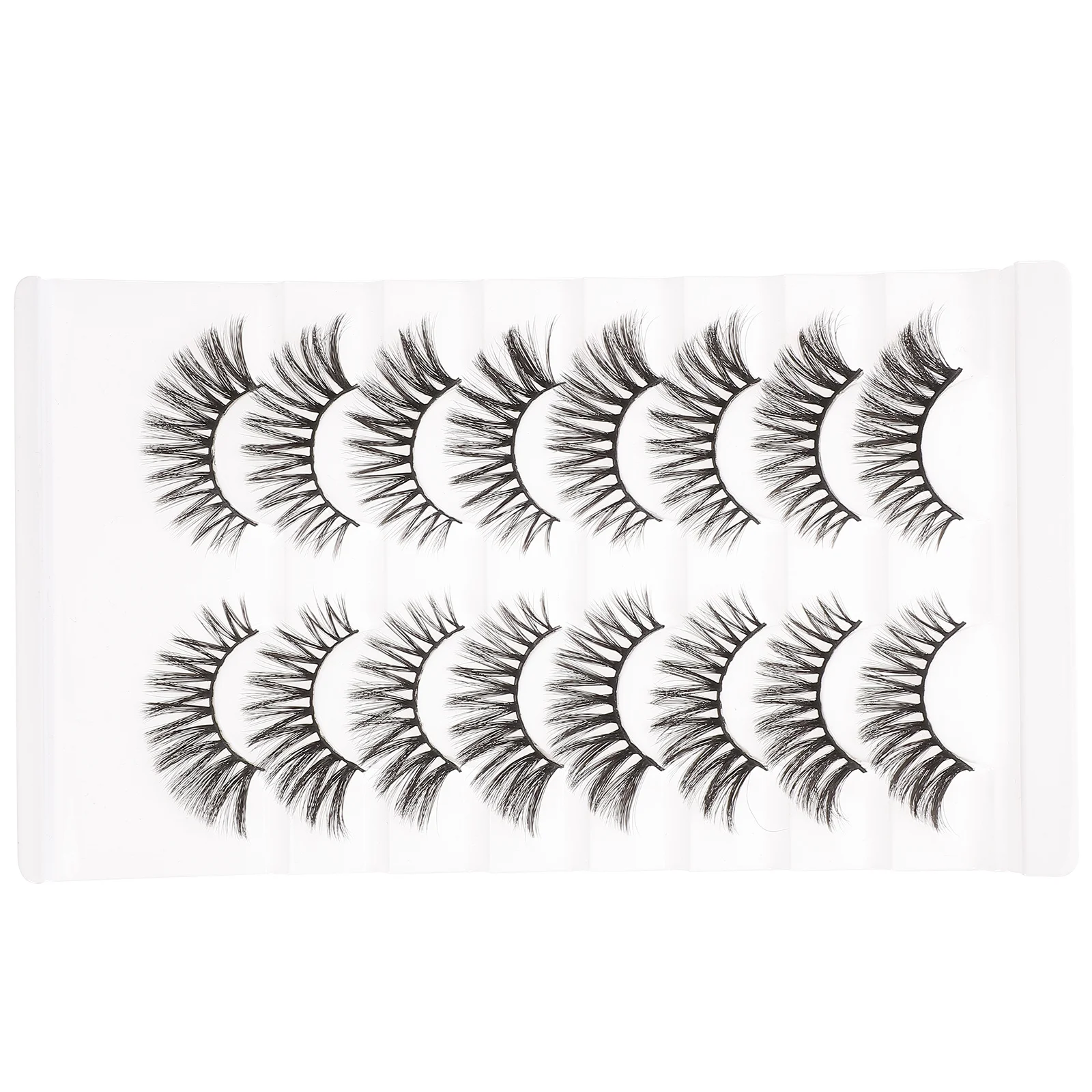 8Pairs Makeup Eyelashes False Lashes Thick Natural Finish Lightweight Non-Irritating for All-Day Wear Suitable for Photoshoots