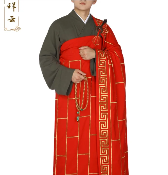 

Chinese Buddhist Monk Cassock Embroidery Auspicious Clouds Not Underwear