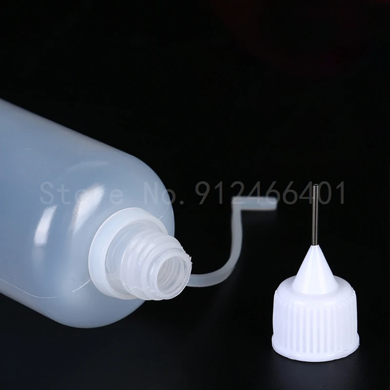 50pcs 5ml 10ml 30ml 50ml Needle Tip Squeeze Bottles Plastic Glue Dispenser Applicator ELiquid Bottle Scrapbooking Craft Tool