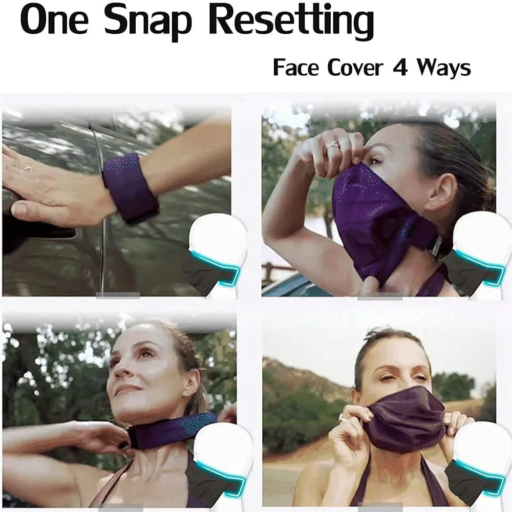 

4-in-1 Face Mask Multifunctional Adjustable Headband Bracelet Mask Collar Neck Strap Comfortable Breathable