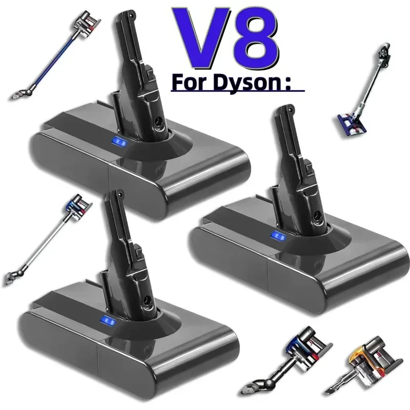 ✨Rechargeable Batteries For Dyson Vacuum Cleaner, Absolute V8 Animal, Li-ion, SV10, 4800mAh/6800mAh/9800mAh/12800mAh, 21.6V✨