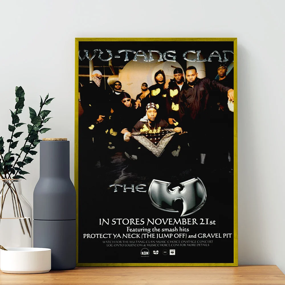 WU-T--TANG CLAN Poster Good Quality Prints and Posters HD Quality Poster Wall Art Painting Study Home Decor