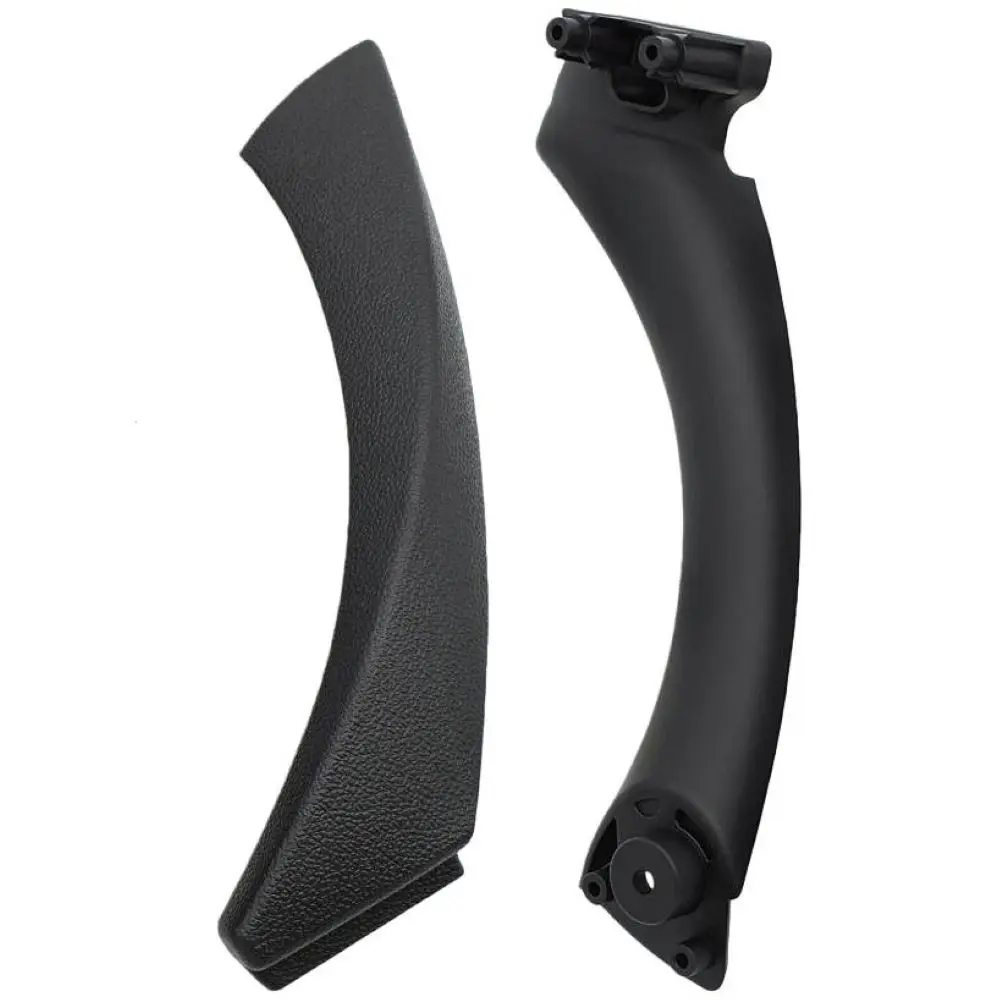 1pcs Black Plastic Part Number:51419150335 5141723084 Left Side Inner Door Handle Pull Trim Cover For BMW Accessories