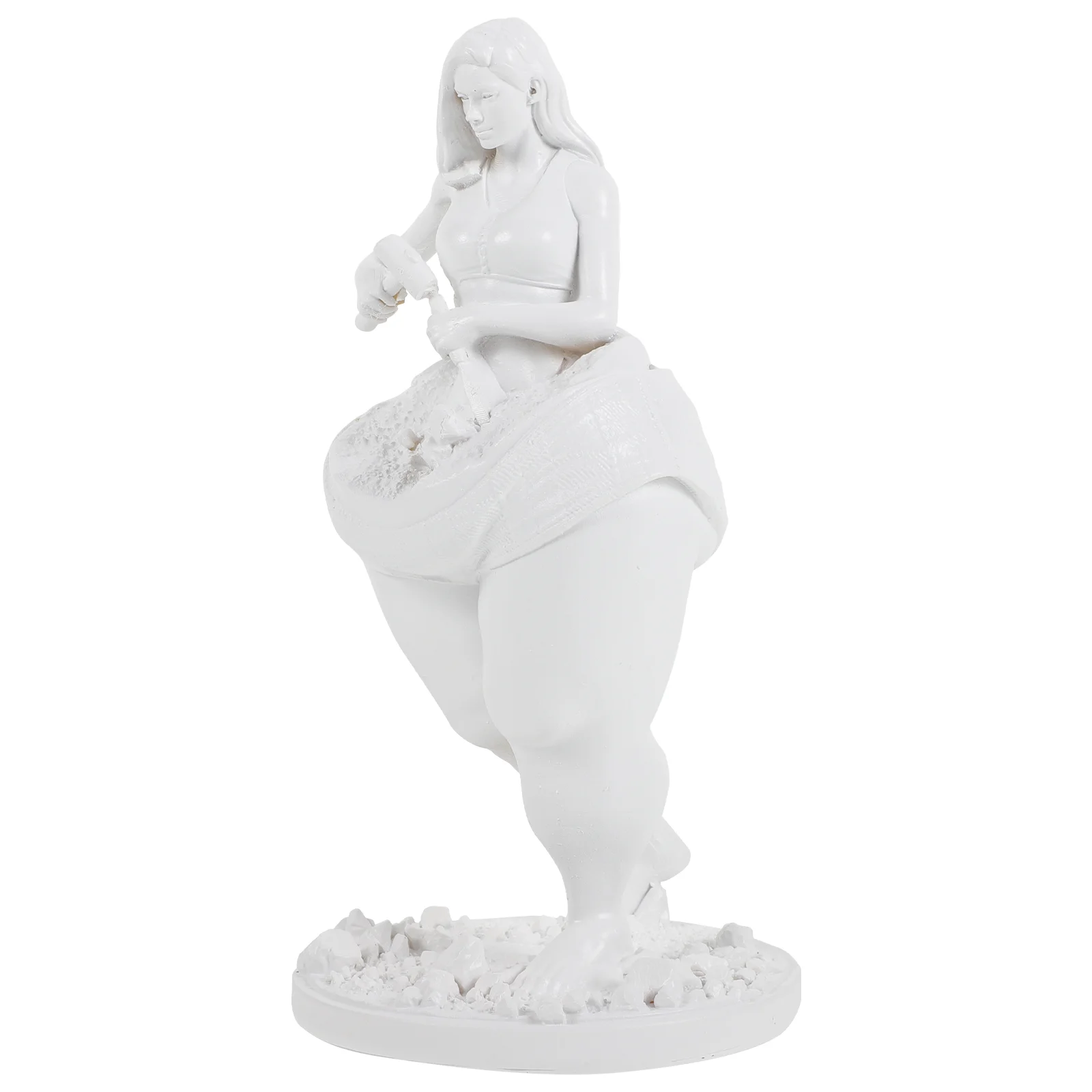 

Statue Resin Fitness Home Furnishings Figurine Woman Decoration Craft Outdoor Ornaments Lady Charming