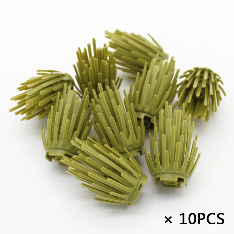 10/20pcs Moc Bricks 6064 Plant Prickly Bush 2x2x4 Enlighten City Street View Building Blocks Bricks for DIY Children Toys