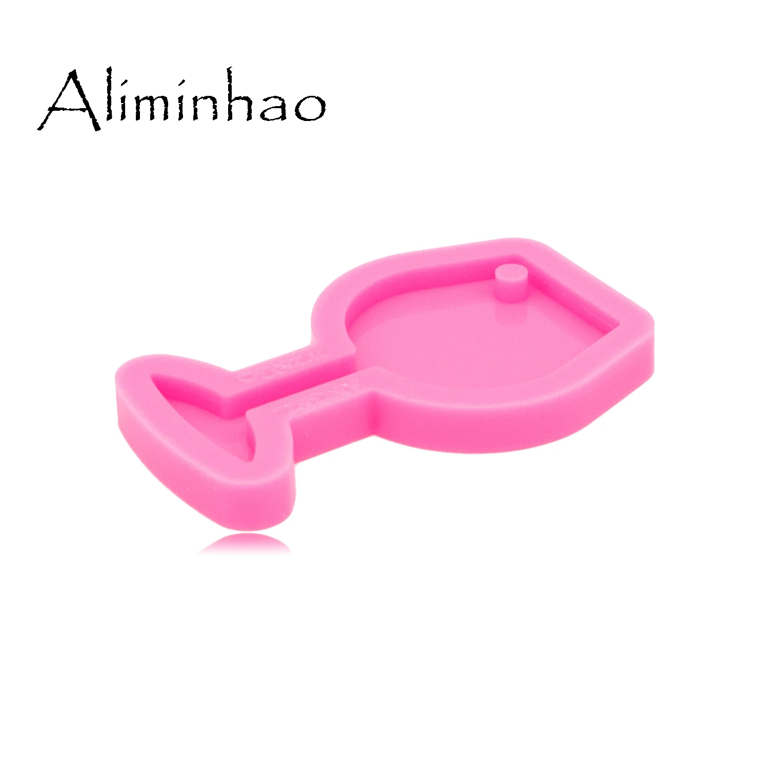 DY0565 Shiny S/M Wine Glass Silicone Molds DIY Epoxy Keychains Mould Craft Custom