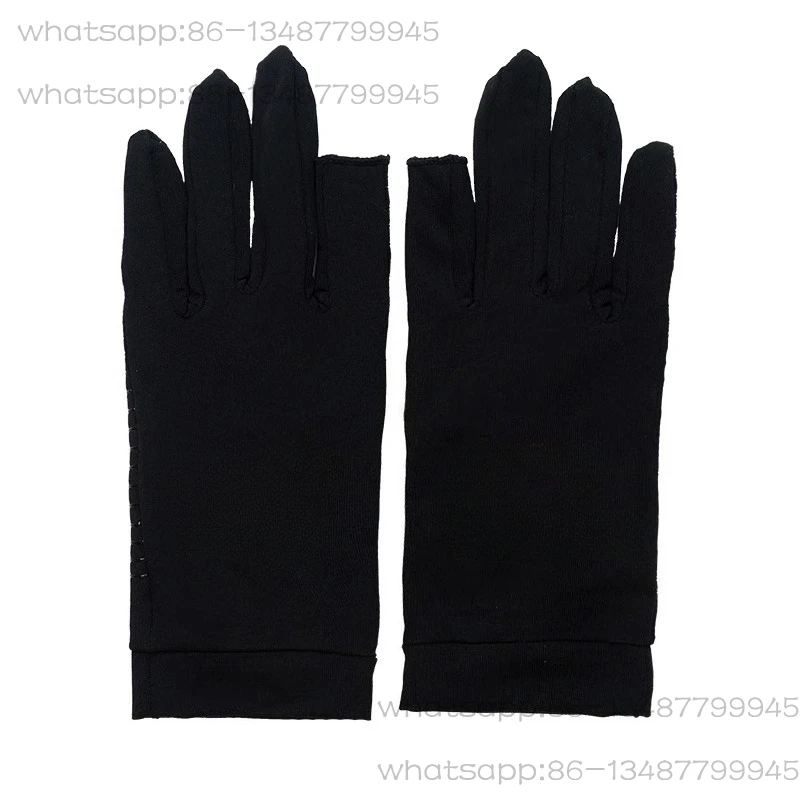 

anti-ultraviolet moisture absorption and perspiration quick-drying high-elastic silicone dew two-finger Luya special gloves