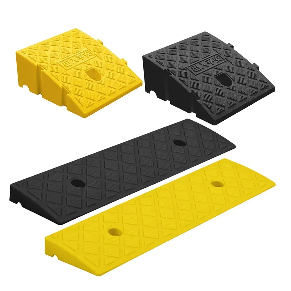 1pc Plastic Kerb Ramp Non-Slip Threshold Ramp Height For Cars Bicycles Wheelchairs Going Uphill Smooth Transitions