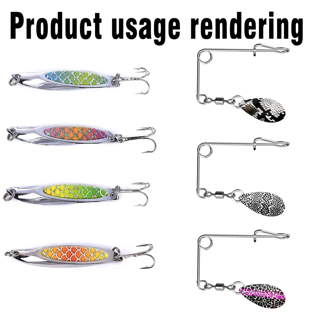 2Packs Fish Scale Lure Stickers Colored Laser Paper Film Jig Hard Bait DIY Fishing Lure Accessories