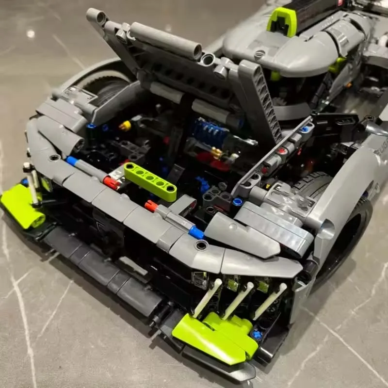 التقنية 1775 + قطعة سيارة رياضية فائقة 9x8 42156 بناء عدة 1:10 مقياس نموذج سباق كتل يدوية الاطفال اللعب تحصيل نموذج سيارة هدية #2