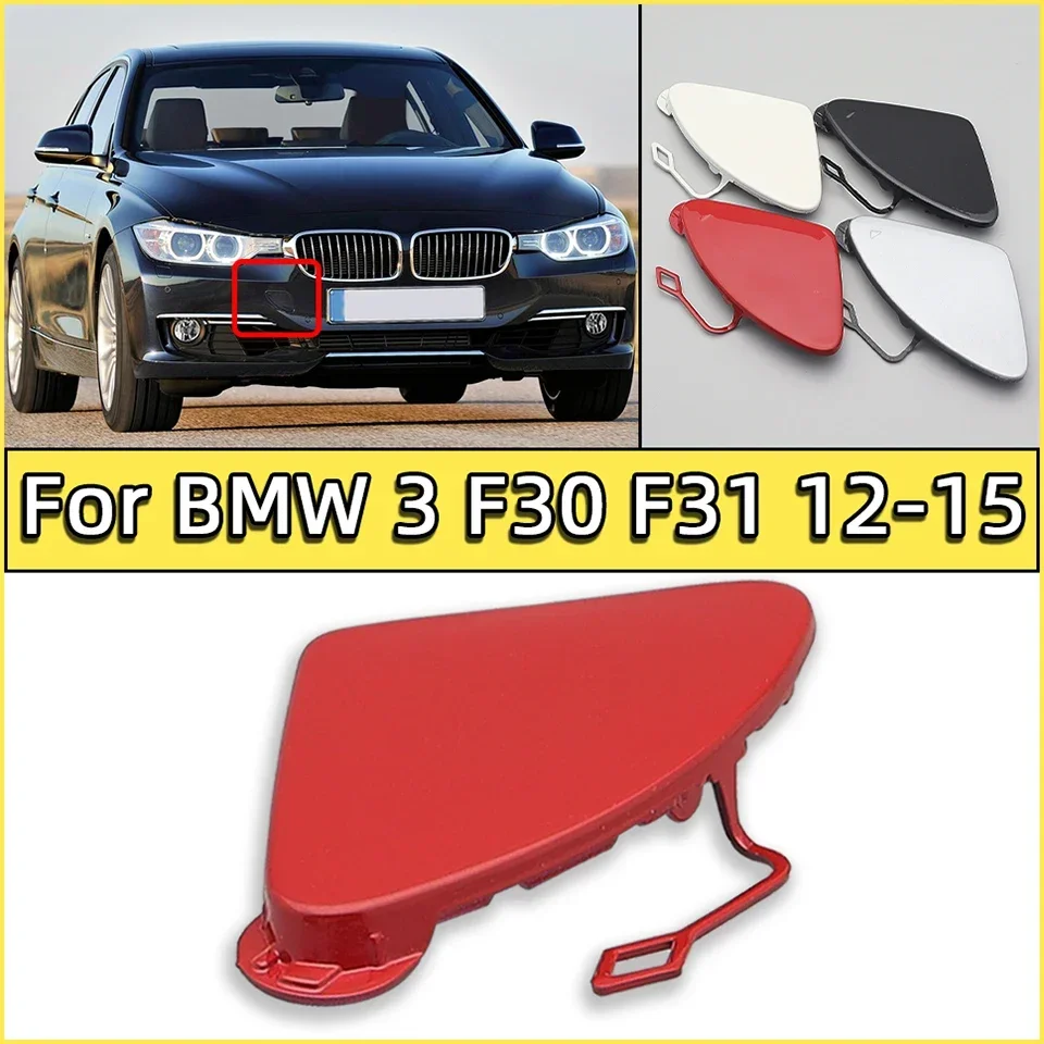 Auto Front Bumper Towing Hook Eye Cover Cap For BMW 320 328 330 335 F30 F31 2012 2013 2014 2015 High Quality Painted Hauling Lid