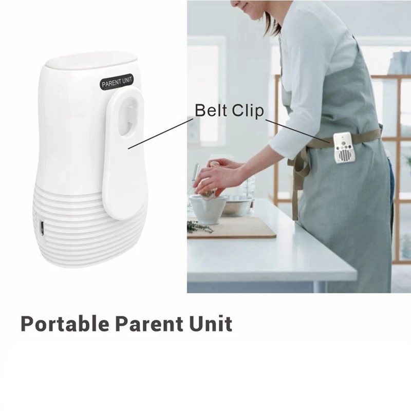 Baby Audio Monitor 2-Way Talk Baby Intercom Wireless Night Light Home Child Safety Device 2.4Ghz US-Plug Easy To Use