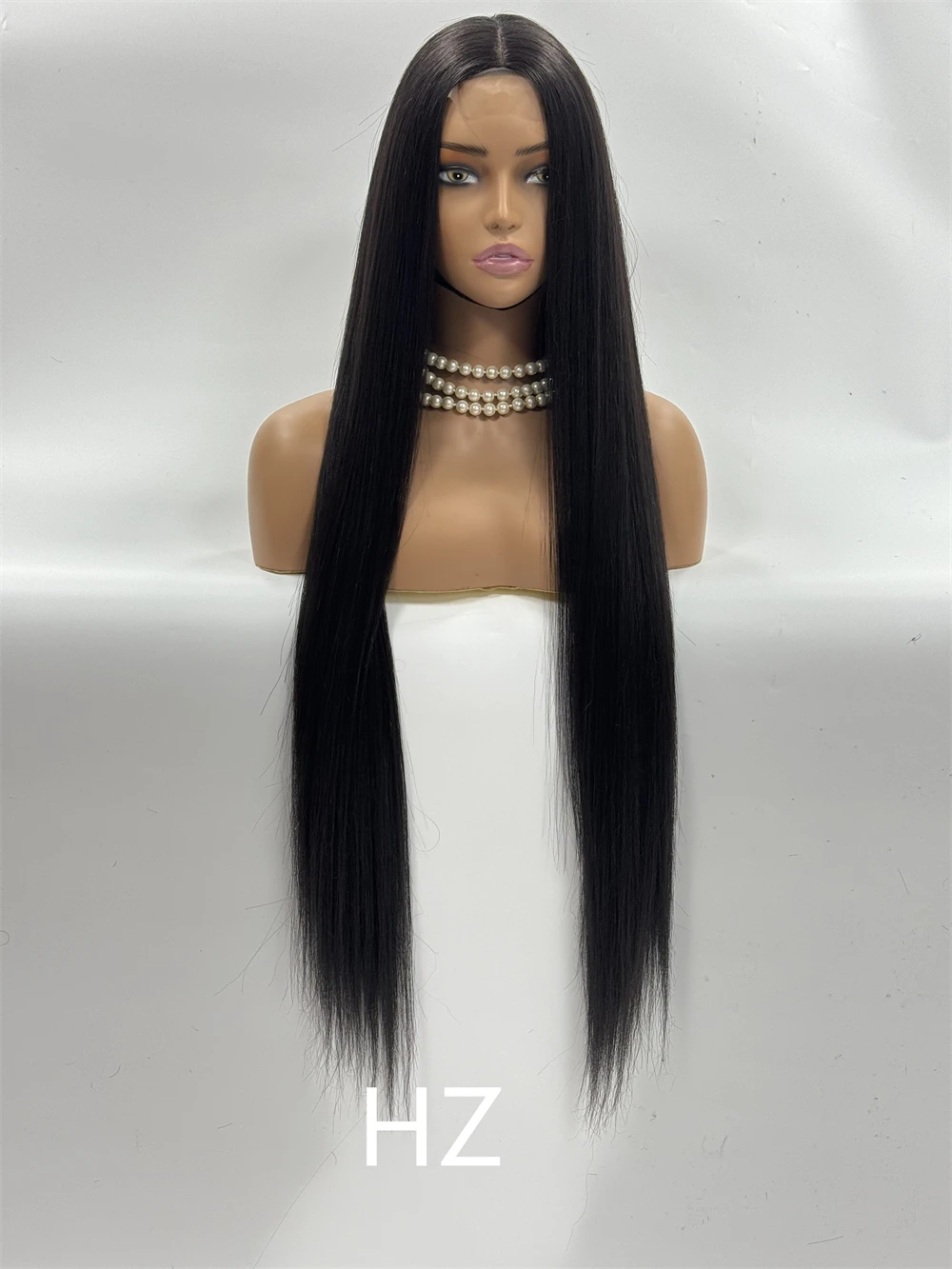 

HZ Парики фронта шнурка Прямые парики с высококачественными вьющимися париками из синтетических волос и хорошей текстурой