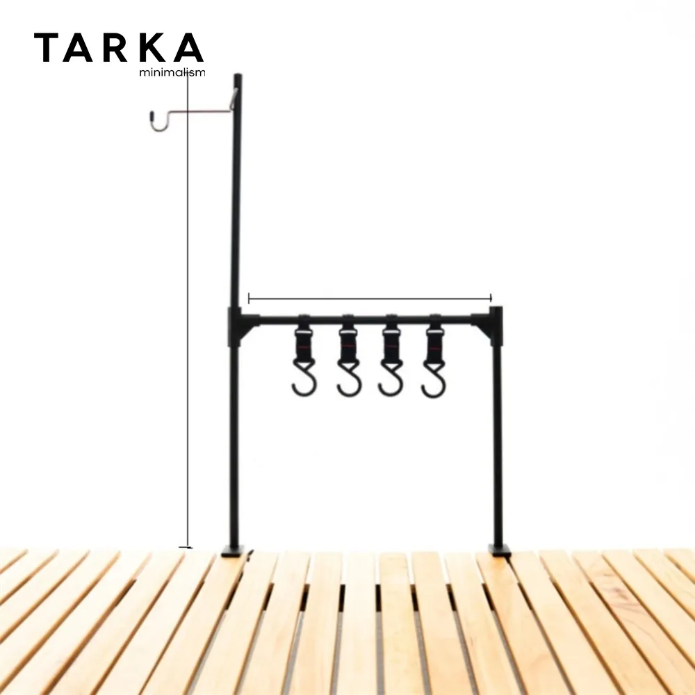 TARKA Camping Lantern Stand Outdoor Detachable Portable Light Shelf Hanging Hook Ultralight Direction and Length Adjustable Rack image 6