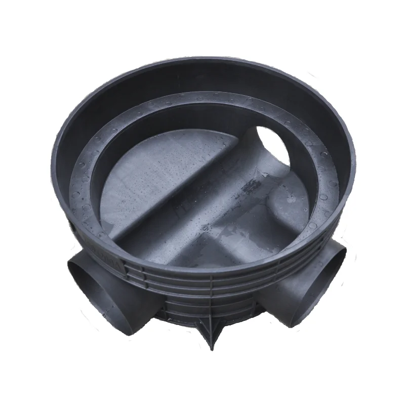 Plastic Manhole 90 Degrees Three holes Inspection Well dn700 plastic inspection well for sewage treatment sewage plastic pipe