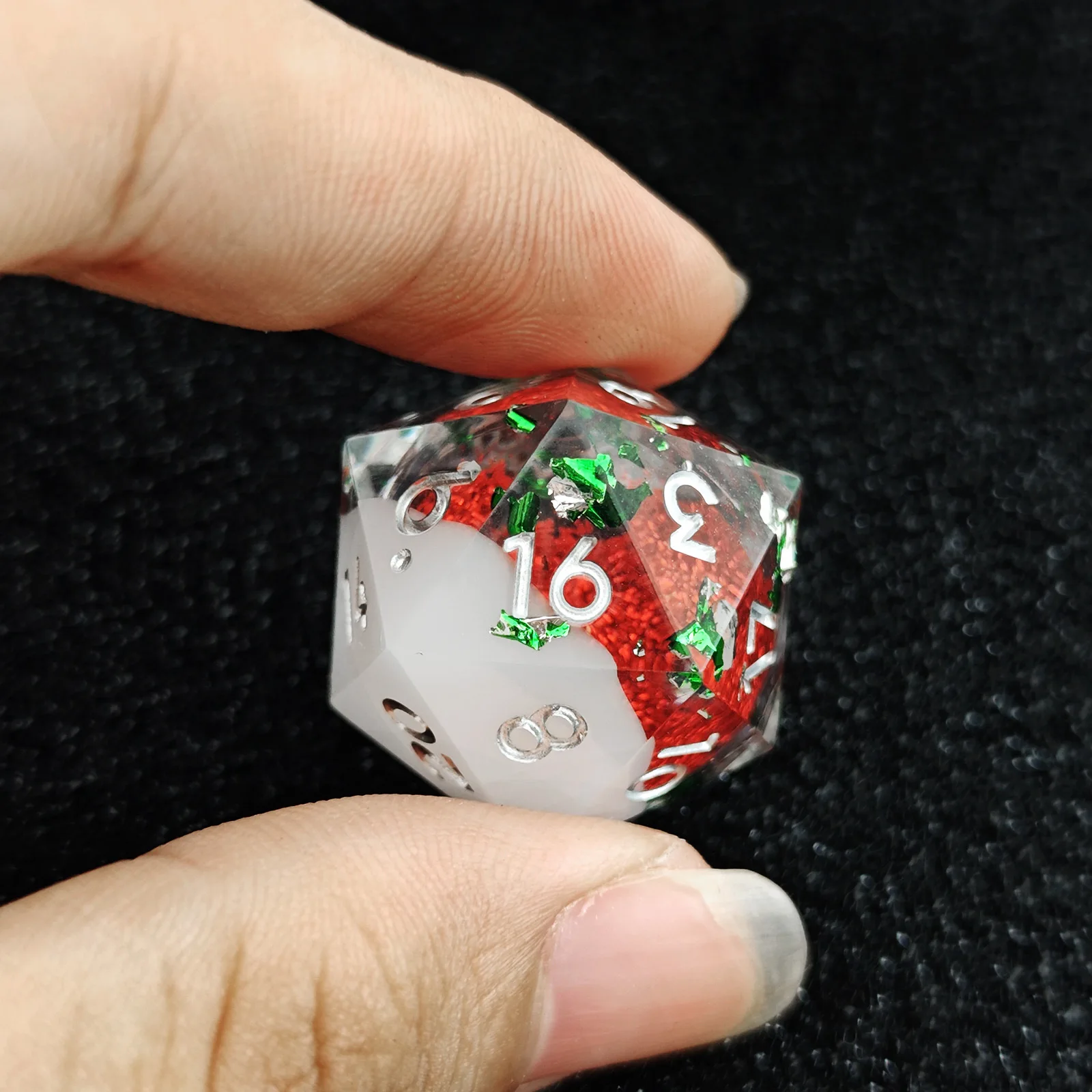 

7PCS RPG Resin Cube Resin Dices DND Tabletop for Dungeons & Dragons COC Dice Set Resin Dice