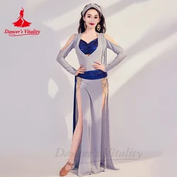 Belly Dance Robe Shabbi Dance Practice Clothing for Women Long Sleeves Baladi Performance Dress Oriental Belly Dancing Outfit