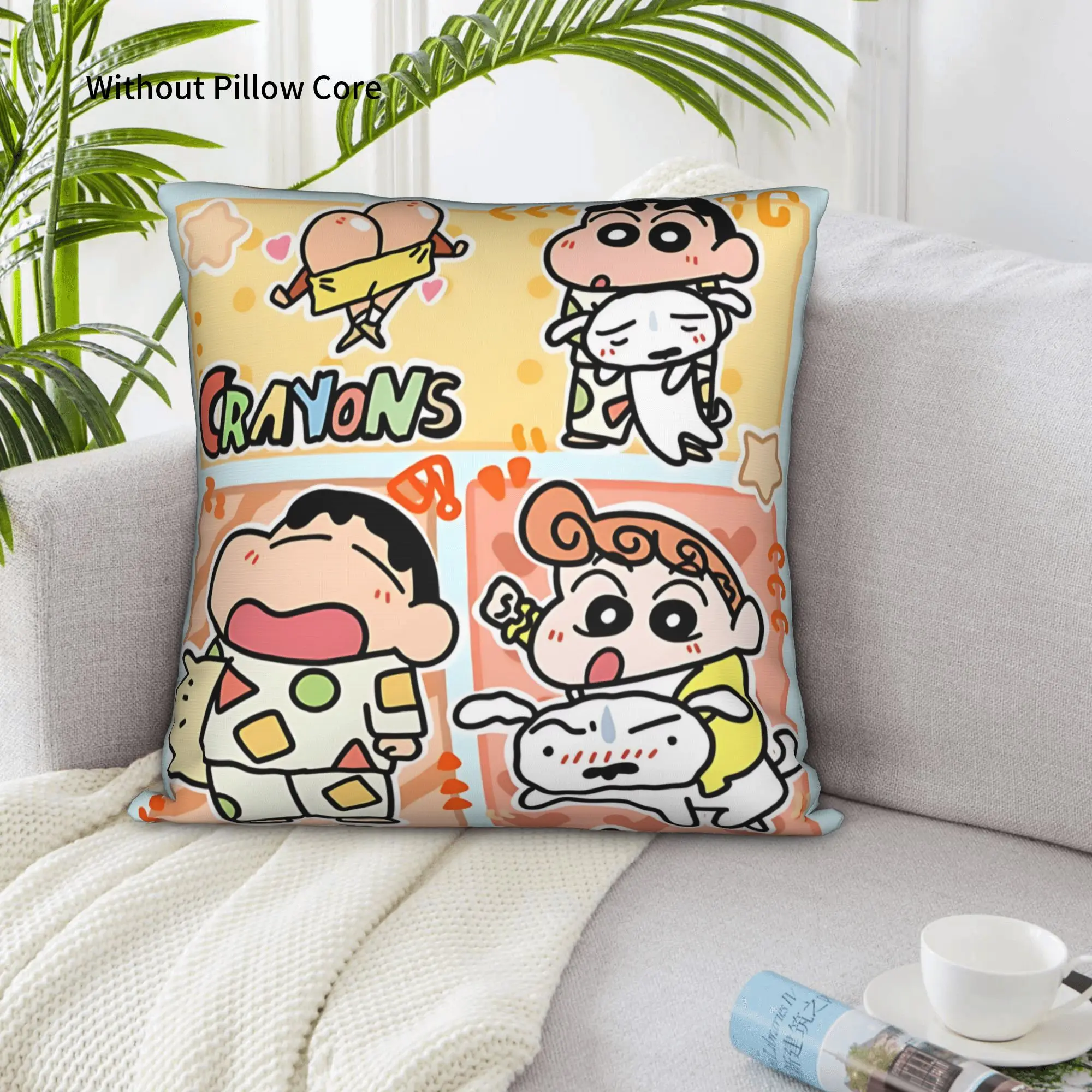 1PC Crayon S Shin chan Pillow Case Home Decor Items Double-Sided Printing  Sofa Cushion Bedroom Bedside Pillow