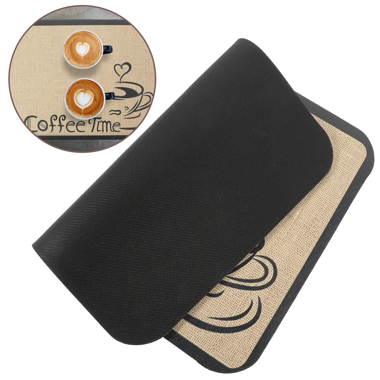 

Extra Large Kitchen Countertop Drainage Mat Quick Dry Surface for Coffee Maker Non-Slip Absorbent Mat for Utensils Coffee