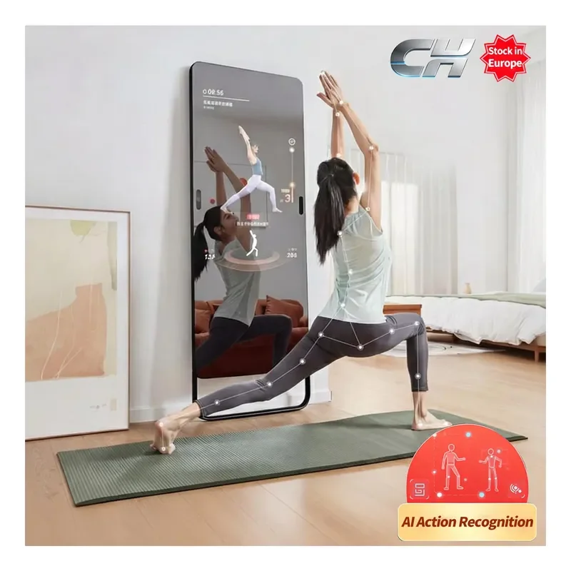 

【CHIMU HOME】Smart Interactive Fitness Mirror with Touch Screen, Home Gym Yoga & Pilates Trainer