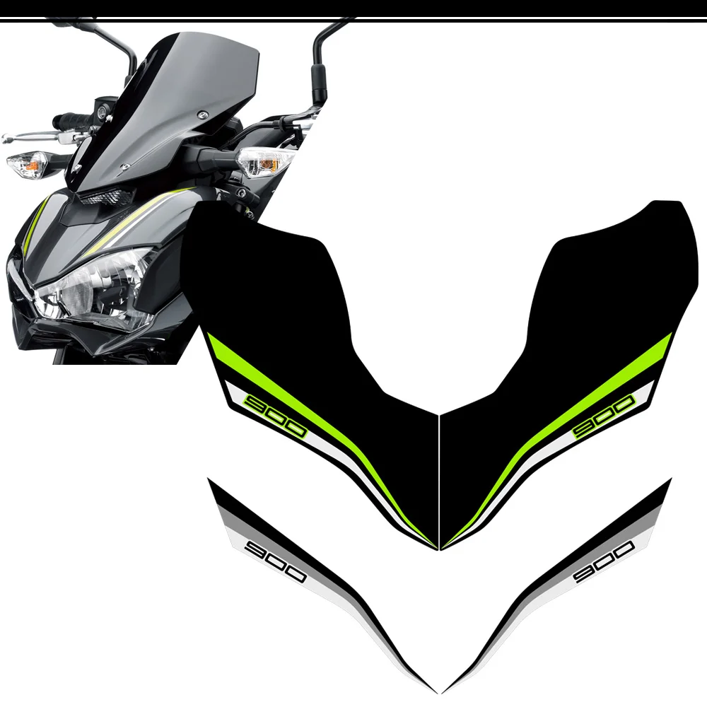 Stiker sepatbor depan sepeda motor, stiker decal Fender untuk Kawasaki Z 900 Z900 2015-2021