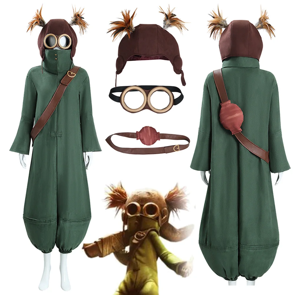 

Alone Cosplay Fantasy Clothing Green Jumpsuit Helmet Game Costume Halloween Party Uniform Carnival Disguise Role Play Suits