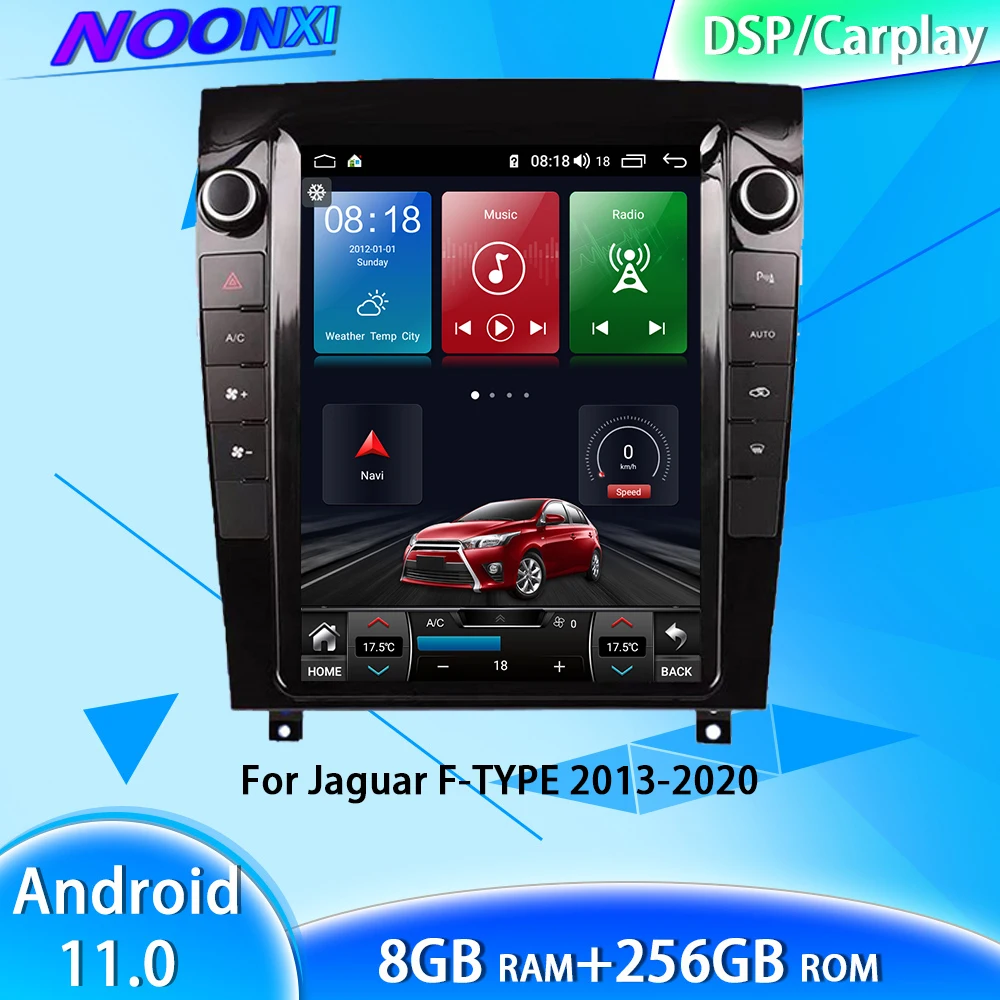 

8G+256G Android 11 For Jaguar F-TYPE 5G Navigation Touch Tesla Screen Multimedia Video Player GPS Bluetooth Radio Car Carplay