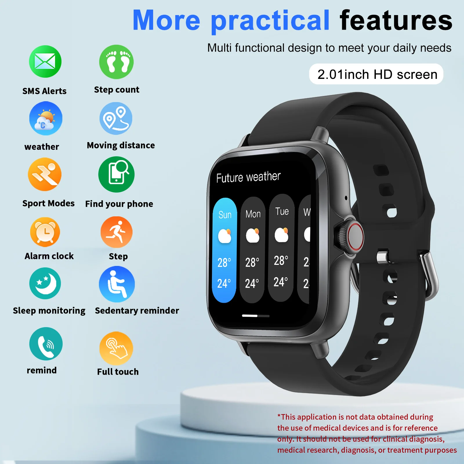 

Умные часы, мультиспортивный режим, напоминание о сообщении, подходят для мужчин и женщин, напоминания о нескольких приложениях, для IPhone/Android