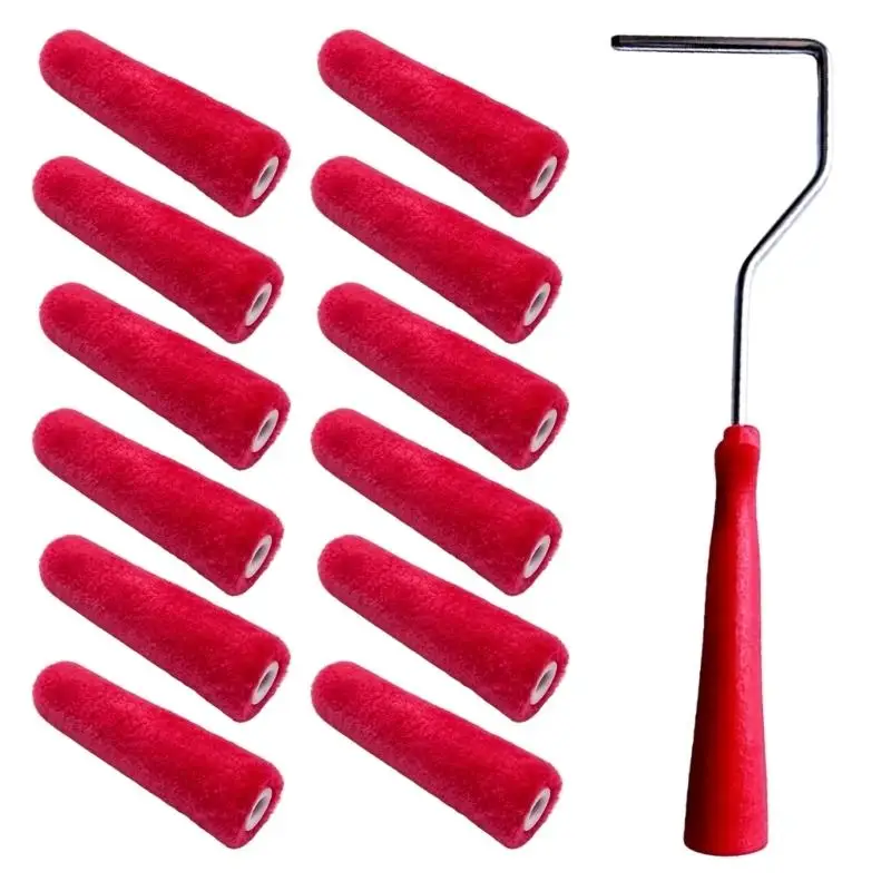 652f-portable-roller-paint-brush-wool-paint-roller-with-plastic-handle