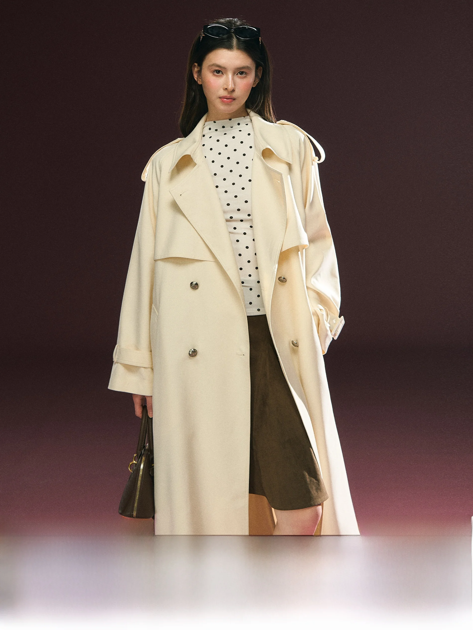 

Женское пальто средней длины Ariseism в американском ретро-дизайне, осеннее новое пальто Straight Tube Ape Long Sve Suit Jaet