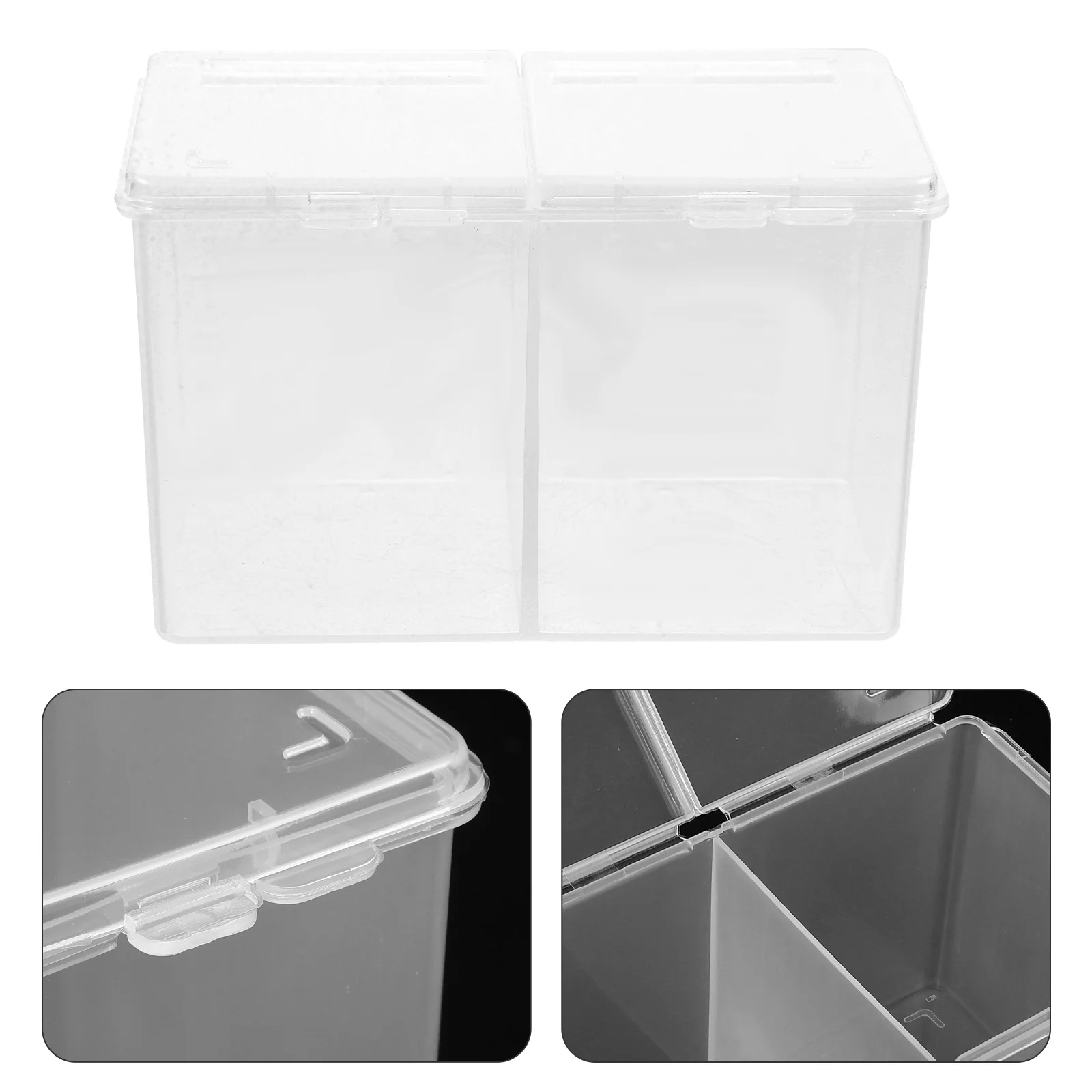 

Cotton Pads Storage Box Reusable Lightweight Cosmetics Holder Organization Accessible Beauty Sponge Container