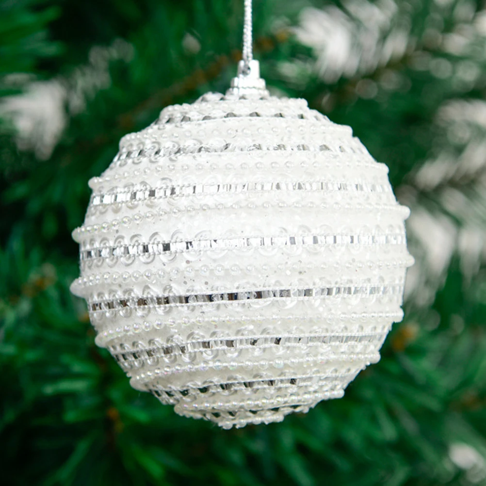

5Pcs Xmas Balls Festive Hanging Pendants for Christmas Tree Decor Party Banquet Wedding Shop Mall Hotel Decorations