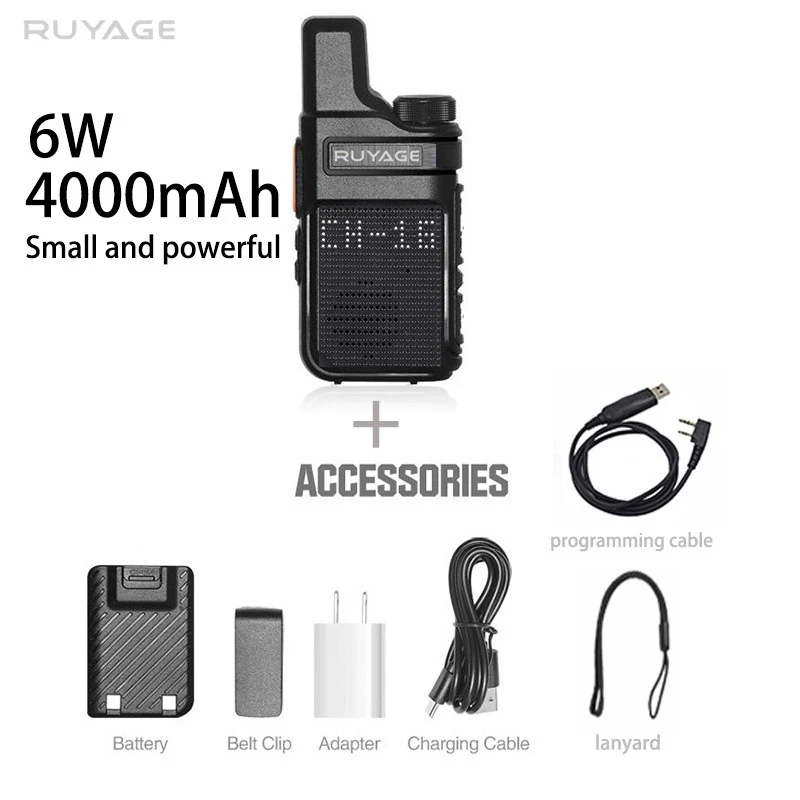 PMR-Walkie Talkie portátil 446, Mini Radio de comunicación Profesional, transceptor de Radio bidireccional, calidad Ruyage Q2