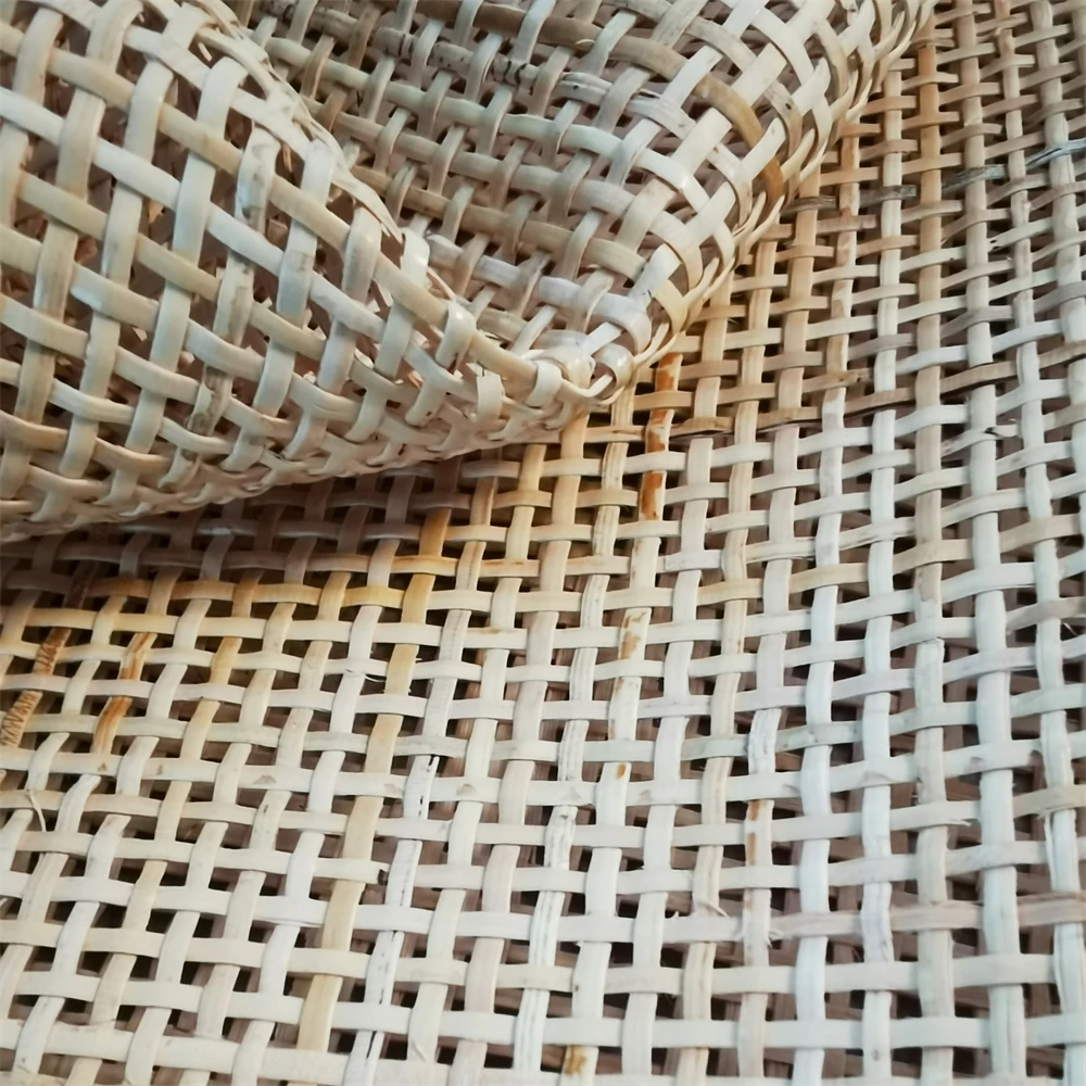 16"/18" Width Natural Rattan Cane Square Webbing Roll Rattan Radio Weave Cane Webbing Roll for Chair Cabinets Woven Mesh Cane - view 4